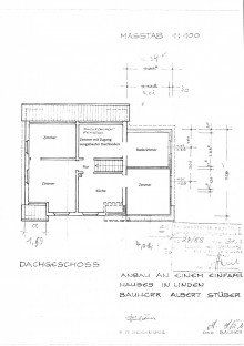 Grundriss OG Vorbildlich gepflegtes 1-2 Familienhaus mit Nebengeb�uden in WF-Linden!