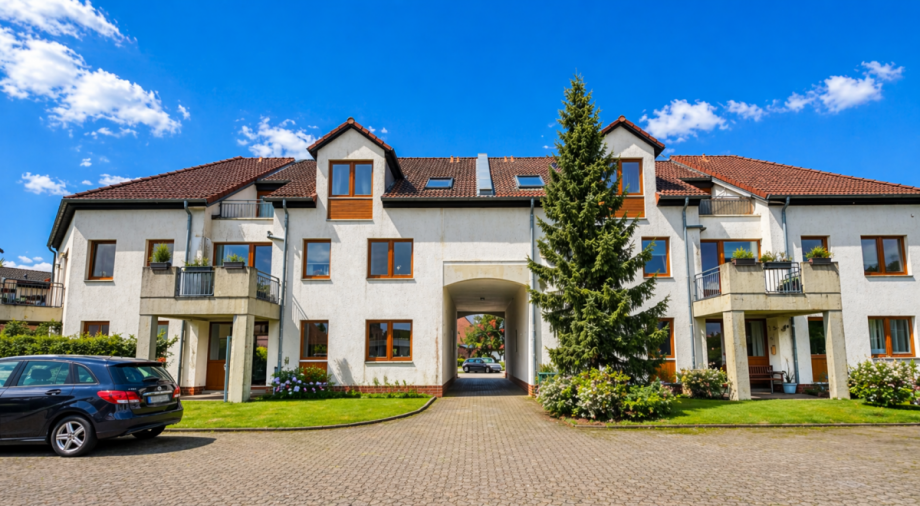 Gartenansicht Erdgeschosswohnung Gifhorn