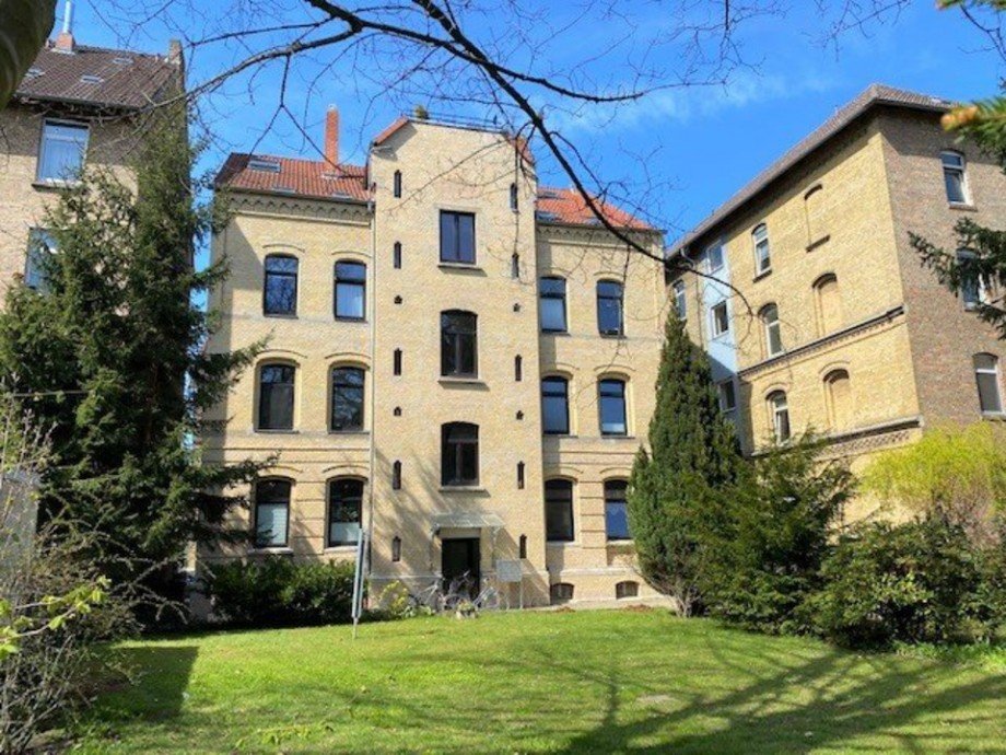 Gartenansicht Etagenwohnung Braunschweig