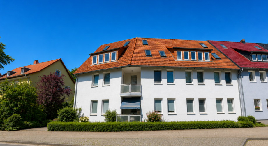 Strassenansicht Wohnanlagen Braunschweig