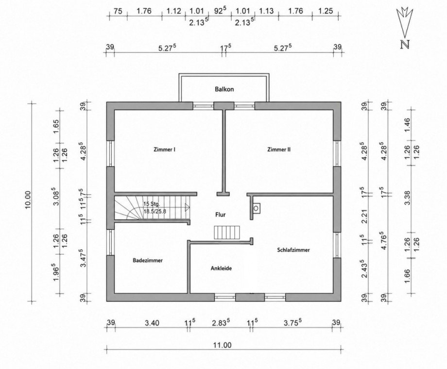 Grundriss OG Einfamilienhaus Braunschweig