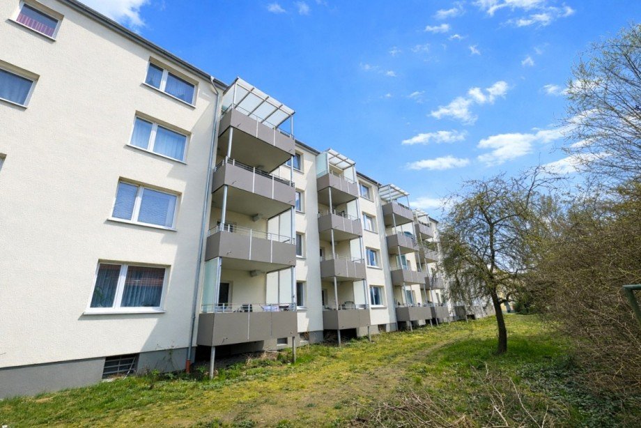 R�ckansicht Etagenwohnung Braunschweig