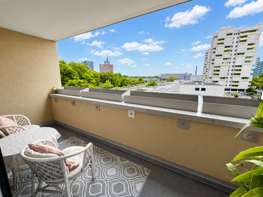 Balkon Ausblick Maisonettewohnung Braunschweig