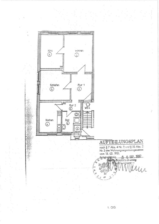Grundriss Whg. 04 Etagenwohnung Braunschweig