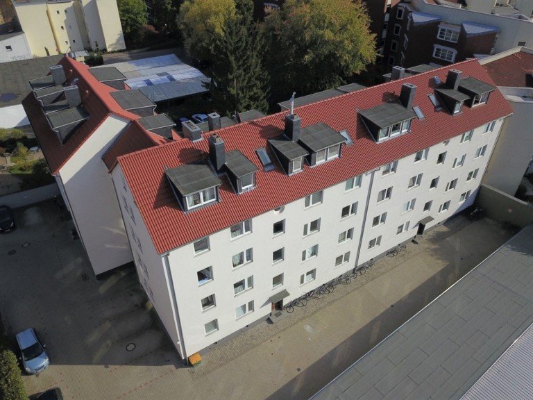 Luftansicht Braunschweig Wohnanlagen Attraktive Wohnanlage mit Garagen und Stellpl�tzen - gepflegt, zentrumsnah & rentabel!