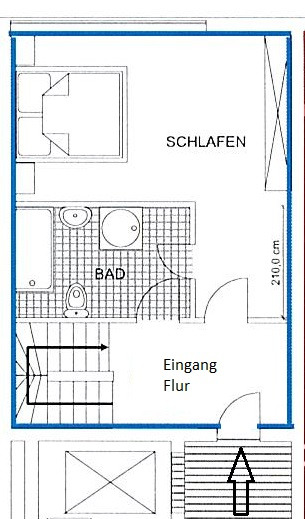Grundriss 2.OG Maisonettewohnung Braunschweig