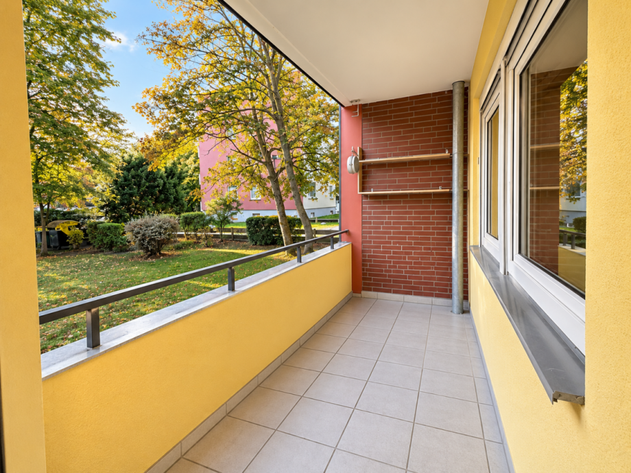 Heller Balkon mit Gartenblick Erdgeschosswohnung Braunschweig