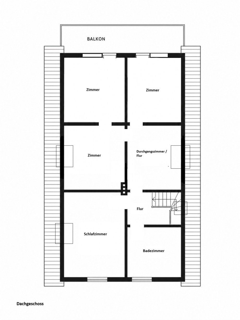 Grundriss DG Einfamilienhaus Braunschweig