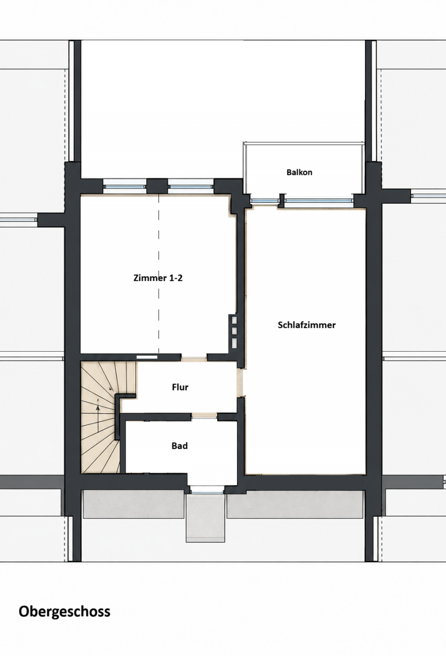 Grundriss OG Reihenmittelhaus Salzgitter