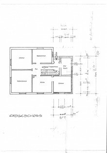 Grundriss EG Vorbildlich gepflegtes 1-2 Familienhaus mit Nebengeb�uden in WF-Linden!