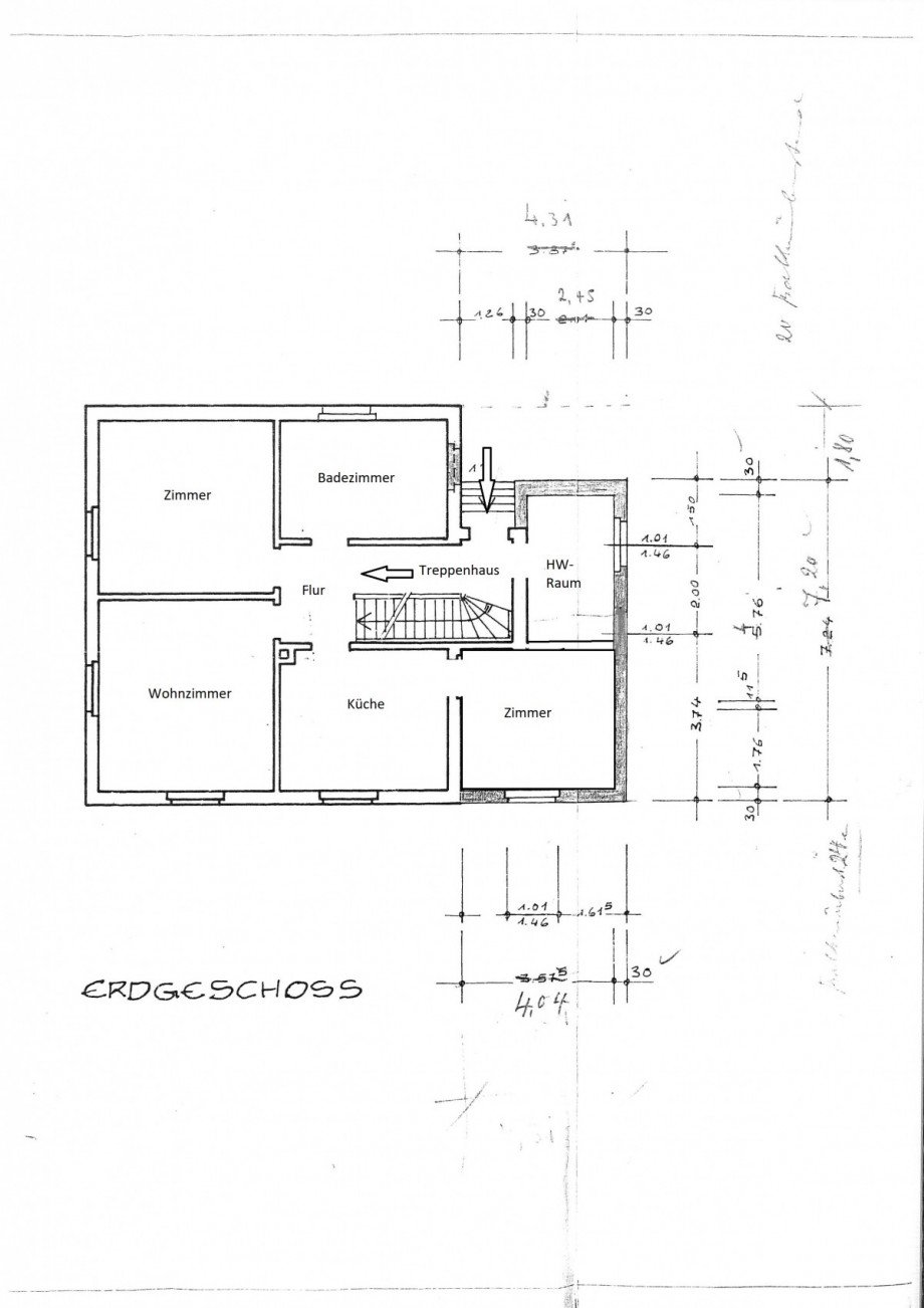 Grundriss EG Zweifamilienhaus Wolfenb�ttel