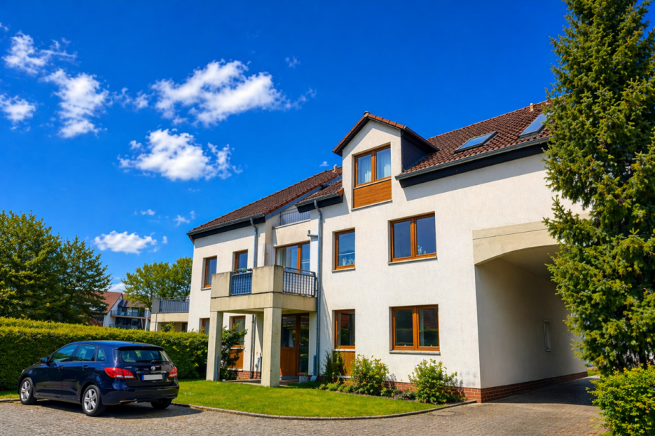 R�ckansicht Wohnanlagen Gifhorn