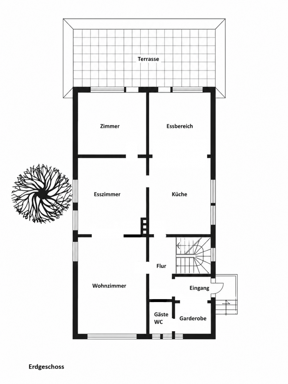 Grundriss EG Einfamilienhaus Braunschweig