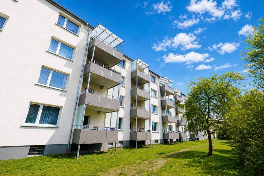 Gartenansicht Etagenwohnung Braunschweig