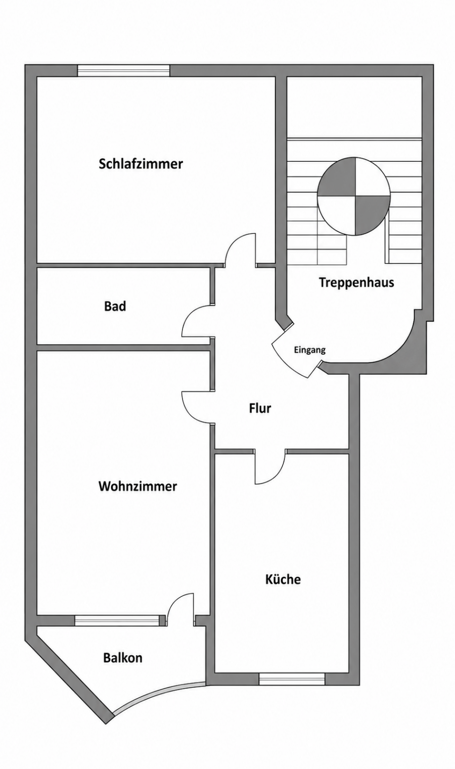 Grundriss Etagenwohnung Braunschweig