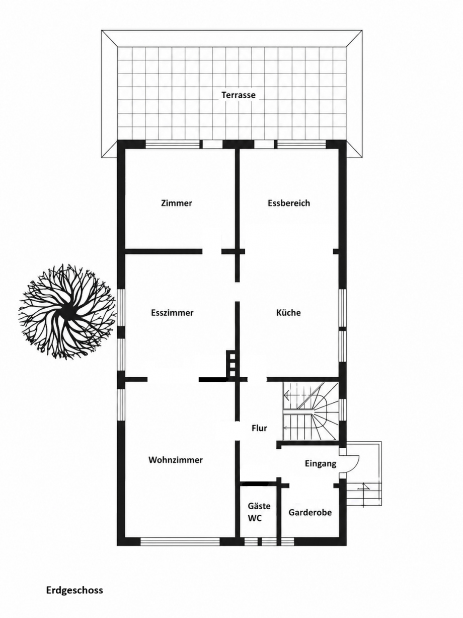 Grundriss EG Einfamilienhaus Braunschweig